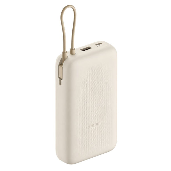Power Bank Xiaomi 20000mAh 33W con Cable USB-C Integrado y Carga Rápida