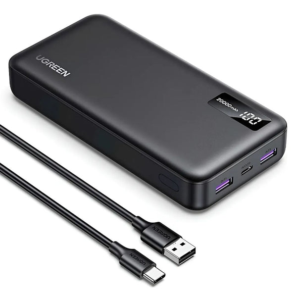 Power Bank UGREEN PB312 20000 mAh 20W PD Carga Rápida USB-C y USB-A
