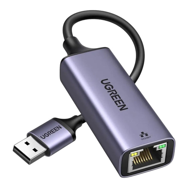 Adaptador USB 3.0 a Ethernet UGREEN CM209 Gigabit 1000Mbps RJ45 para Laptop