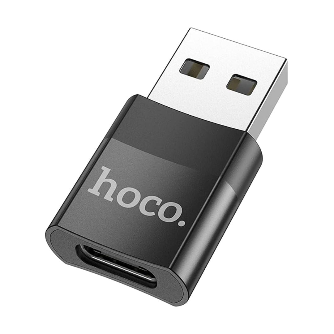 Adaptador USB a Tipo C Hoco UA17 OTG con Carga y Transferencia de Datos USB 2.0