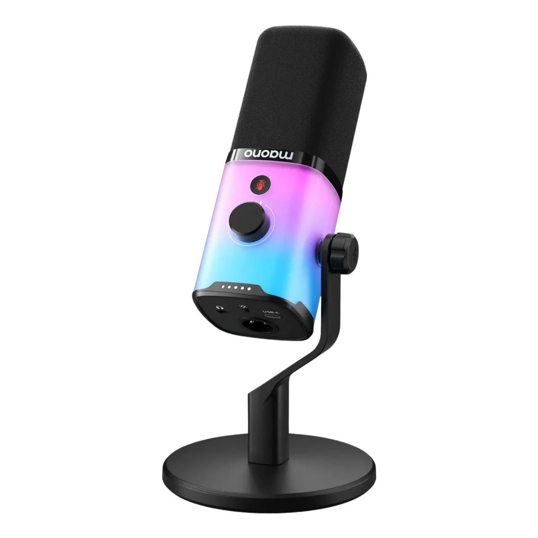 Micrófono Maono PD100X Dinámico USB-C XLR RGB para Streaming
