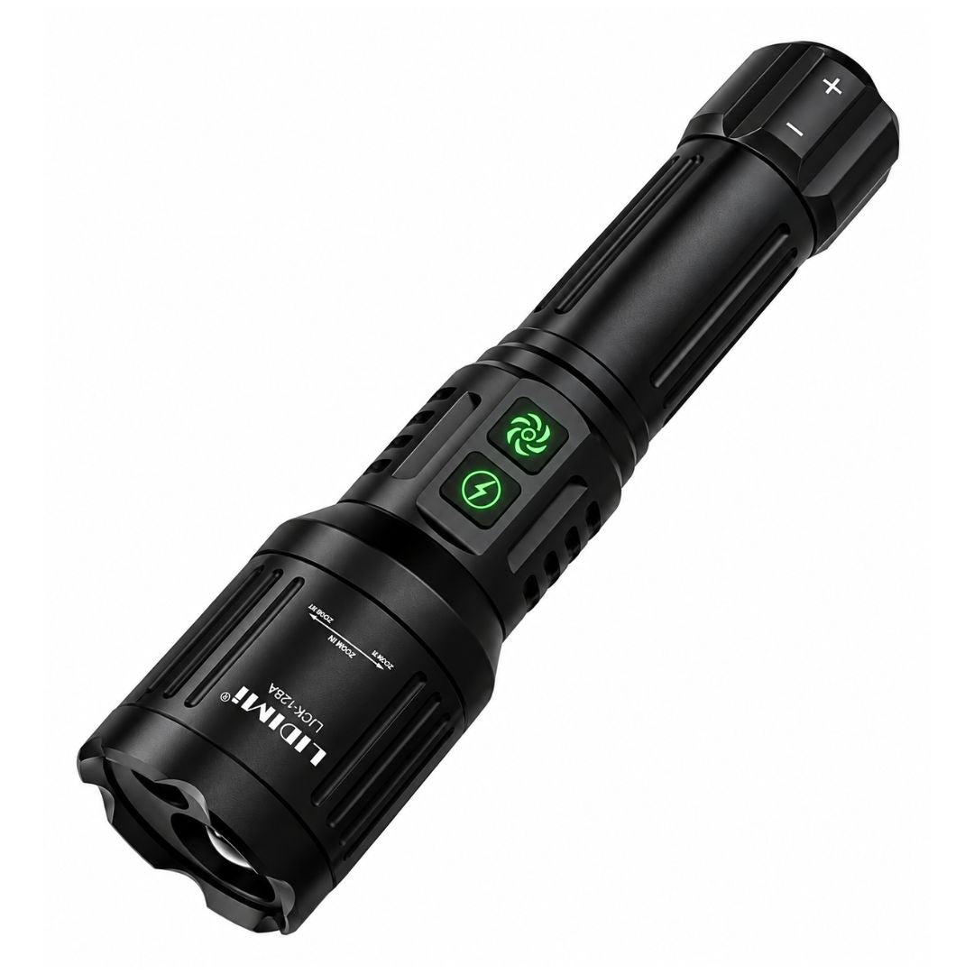 Linterna LED LIDIMI LD-L1550A 20W Zoom Láser Verde USB-C