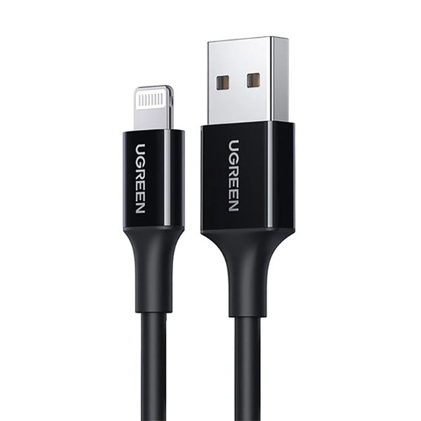 Cable USB-A a Lightning UGREEN 1 Metro 2.4A MFi Carga Rápida 480Mbps US155