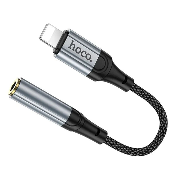 Adaptador Lightning a Jack 3.5mm Hoco LS36A para iPhone Audífonos y Llamadas
