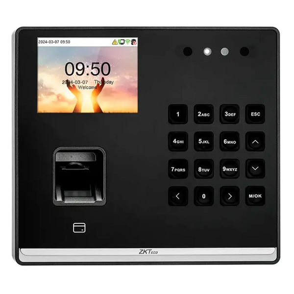 Control de Asistencia ZKTeco SenseFace M2F-LR Facial Huella RFID con Control de Acceso