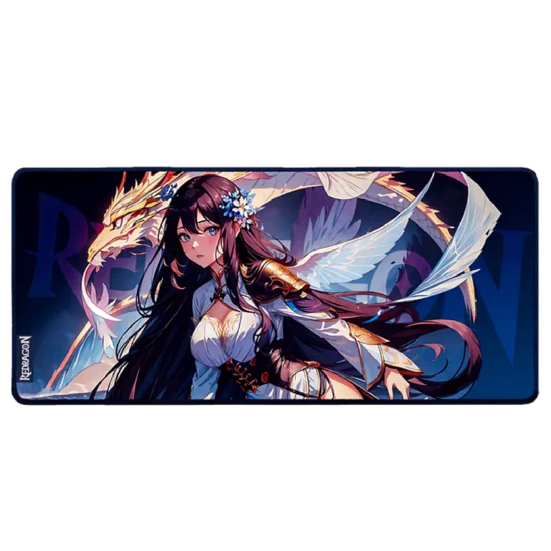 Mousepad Gamer XL Redragon AK1 L Diseño Anime 90 x 40 cm Antideslizante Impermeable