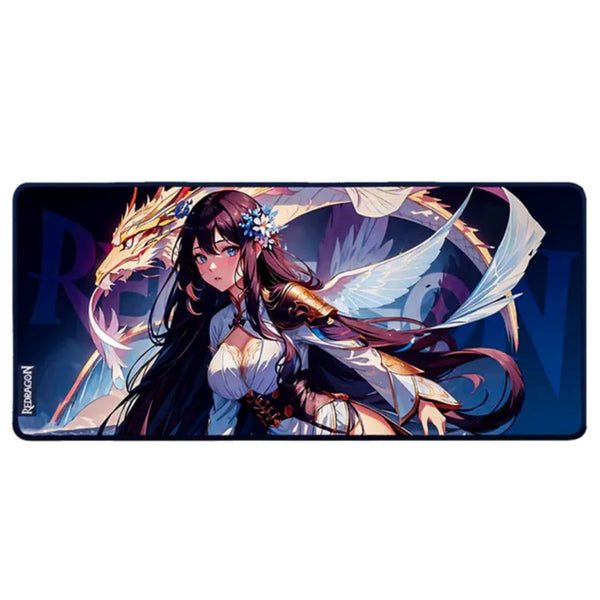 Mousepad Gamer XL Redragon AK1 L Diseño Anime 90 x 40 cm Antideslizante Impermeable