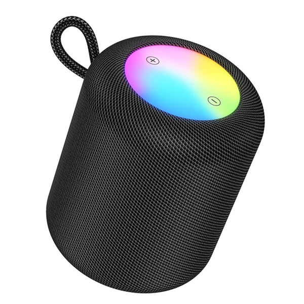 Parlante Bluetooth Hoco HC30 5W FM USB TF TWS con Luces LED y Bluetooth 5.4