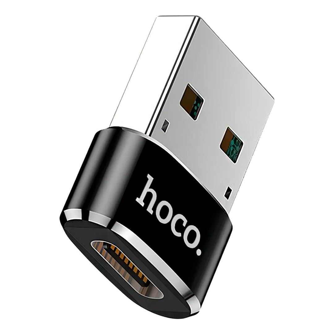 Adaptador USB-A a Tipo C Hoco UA6 OTG para Carga y Transferencia de Datos