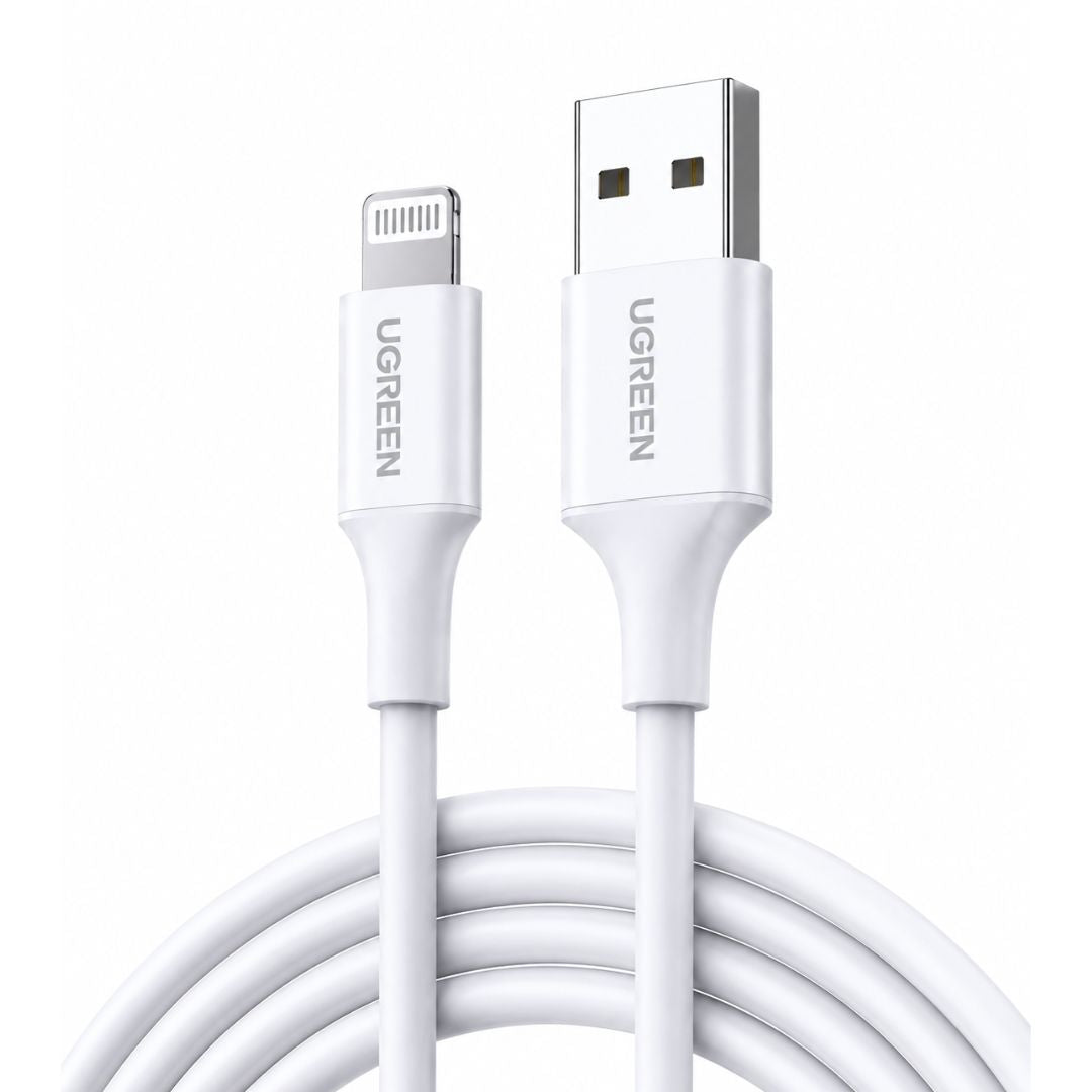 Cable USB-A a Lightning UGREEN US155 1m MFi 2.4A para iPhone y iPad