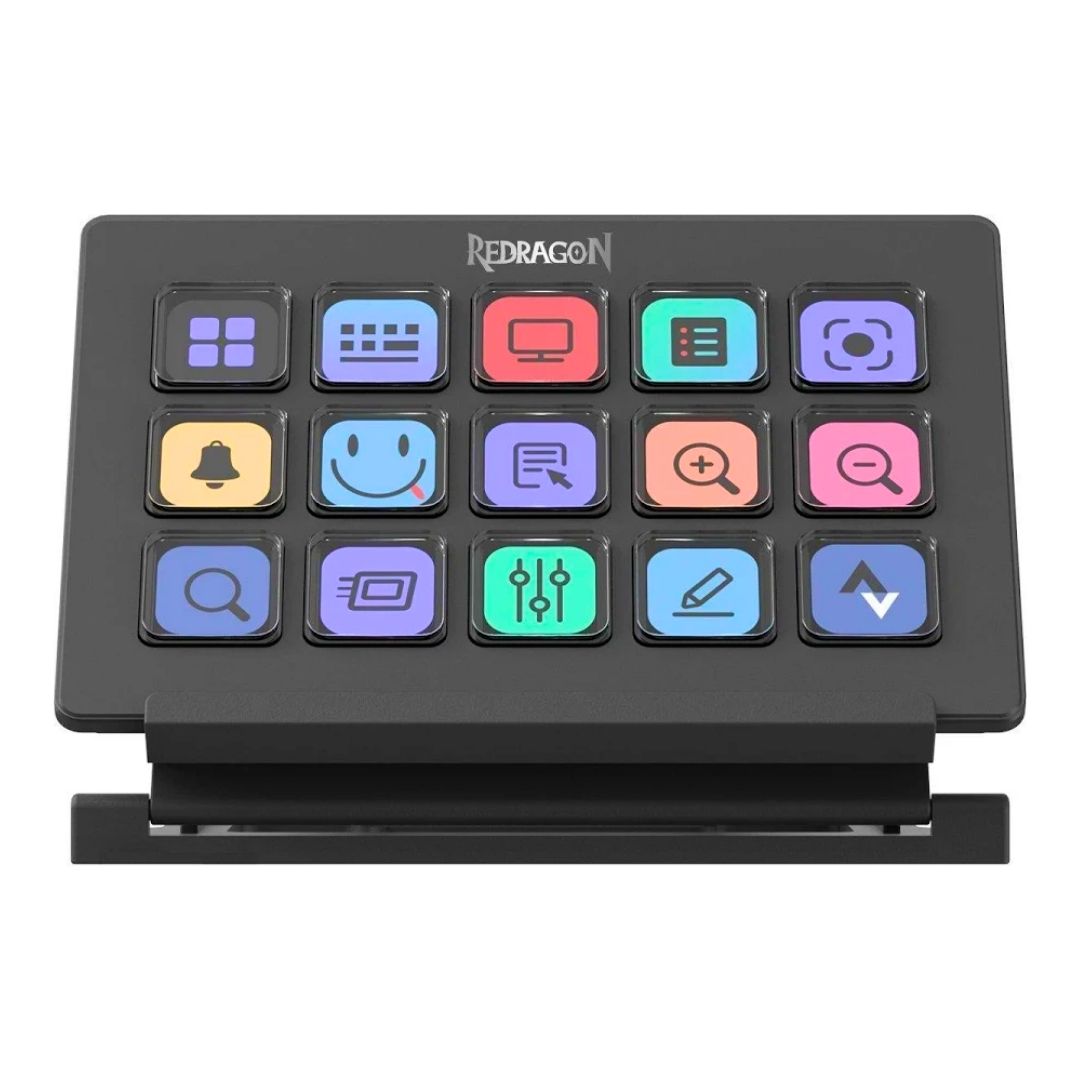 Botonera Streaming Redragon StreamCraft SS550 15 Teclas LCD
