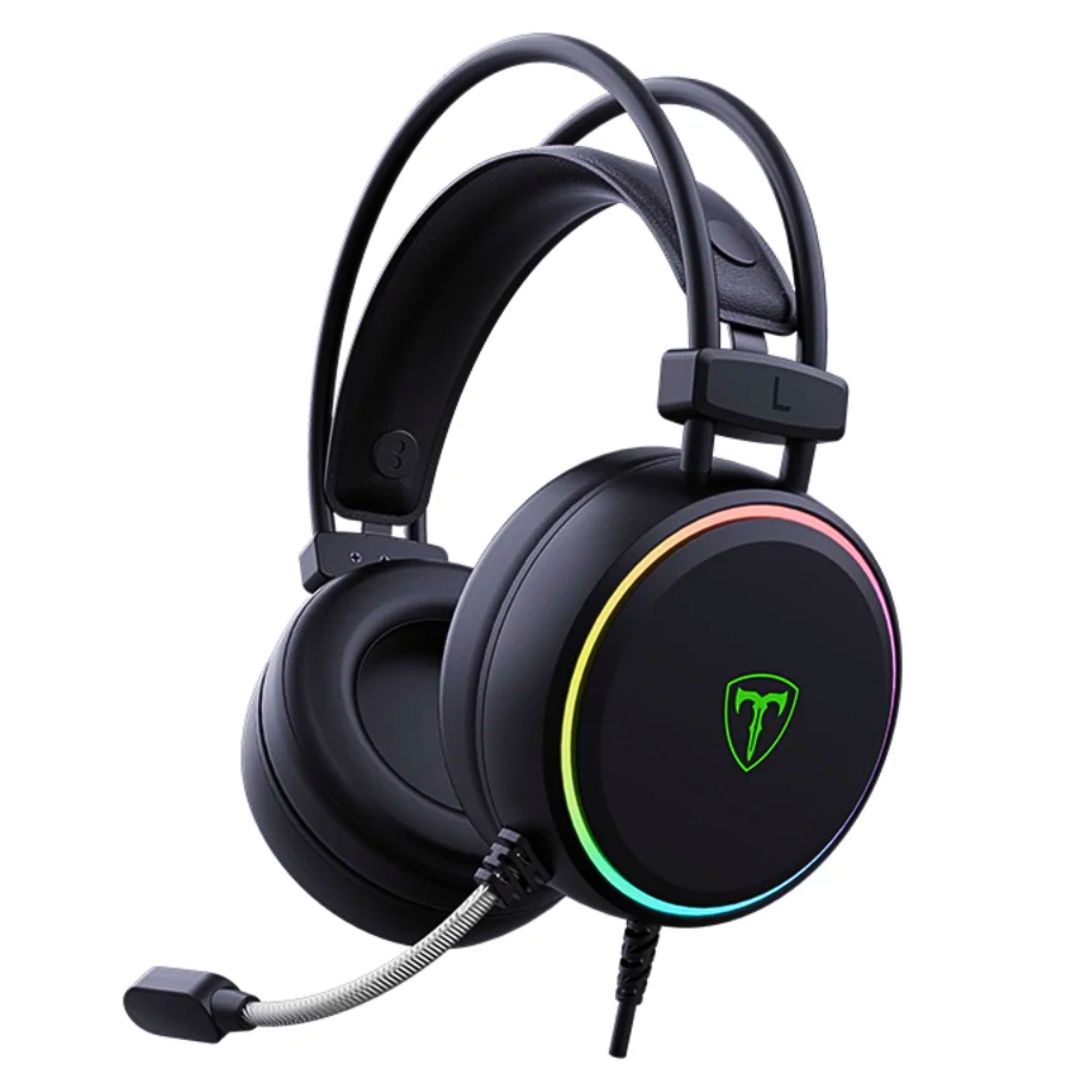 Audífonos Gamer T-Dagger T-RGH304W RGB USB con Micrófono Sonido 7.1 y Drivers 50mm