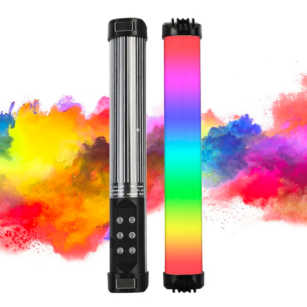 Lámpara RGB de Mano para Fotografía con 49 Modos y Control Musical