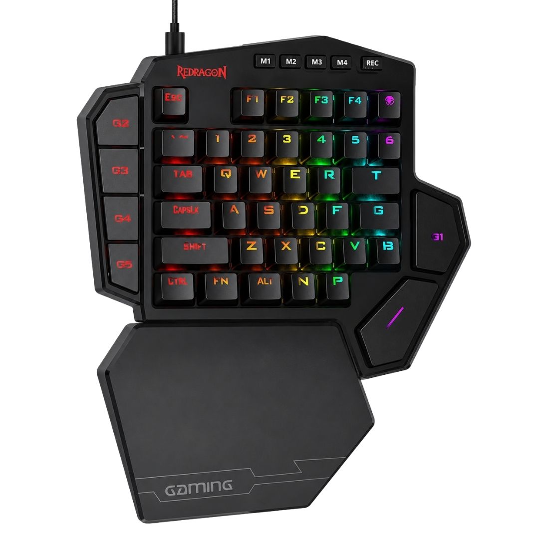 Teclado Mecánico Gamer Redragon DITI RGB Una Mano con Macros