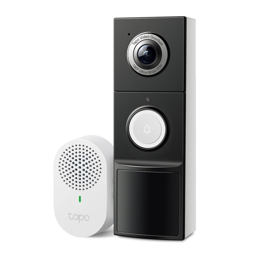 Timbre Inteligente TP-Link Tapo D235 2K 5MP con Cámara 180° y Timbre Interior