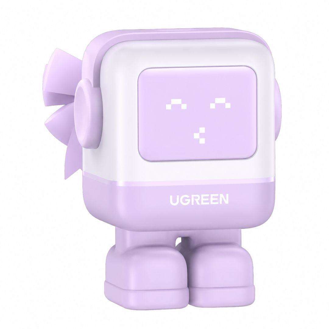Cargador GaN de Pared UGREEN Uno RG CD359 30W Robot USB-C Púrpura