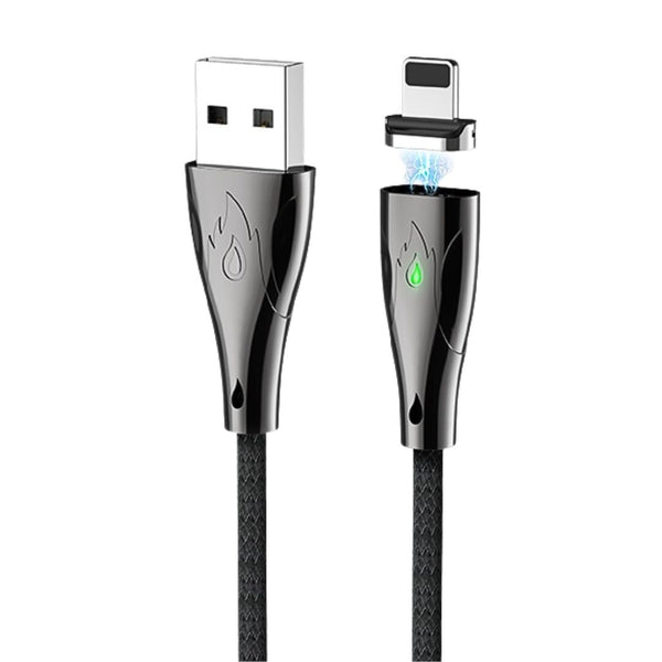 Cable USB a Lightning Magnético Hoco U75 Blaze 1.2 Metros Carga Rápida y Datos 3A