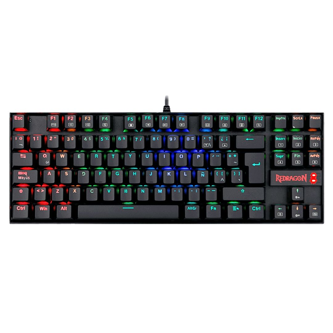 Teclado Mecánico Gamer Redragon Kumara K552RGB TKL Español con RGB Anti-Ghosting