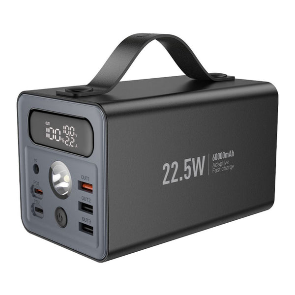 Power Bank Hoco J138 60000mAh 22.5W PD20W con Salida DC 12V y Luz LED