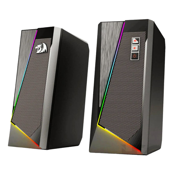 Parlantes Gamer Redragon Anvil RGB 10W Estéreo 2.0 con Control Táctil USB y Jack 3.5mm