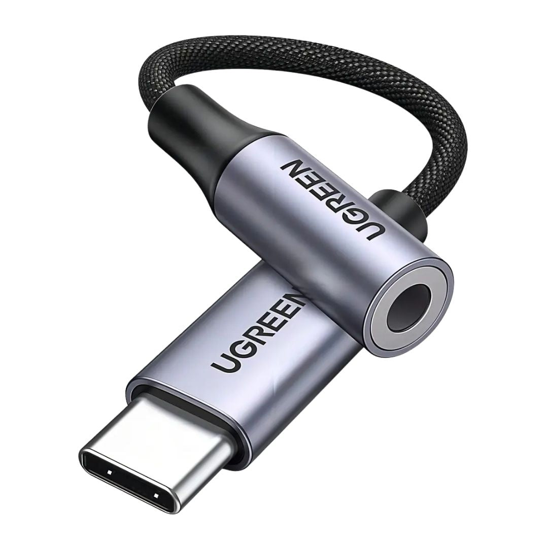 Adaptador USB-C a Jack 3.5mm UGREEN AV161 para Audífonos y Micrófono