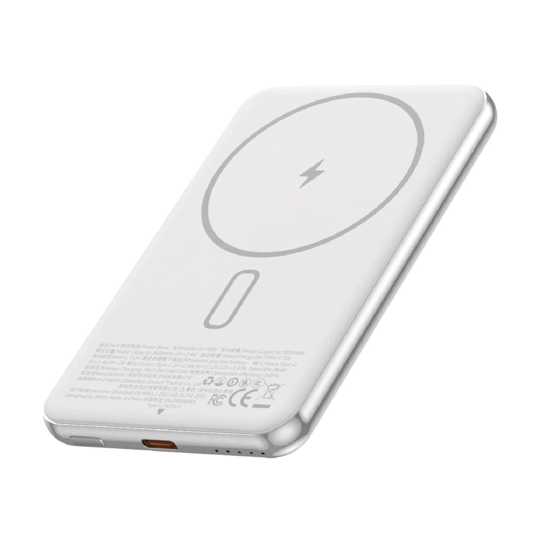 Power Bank Magnético WIWU Wi-P088 5000mAh 15W Slim PD 20W