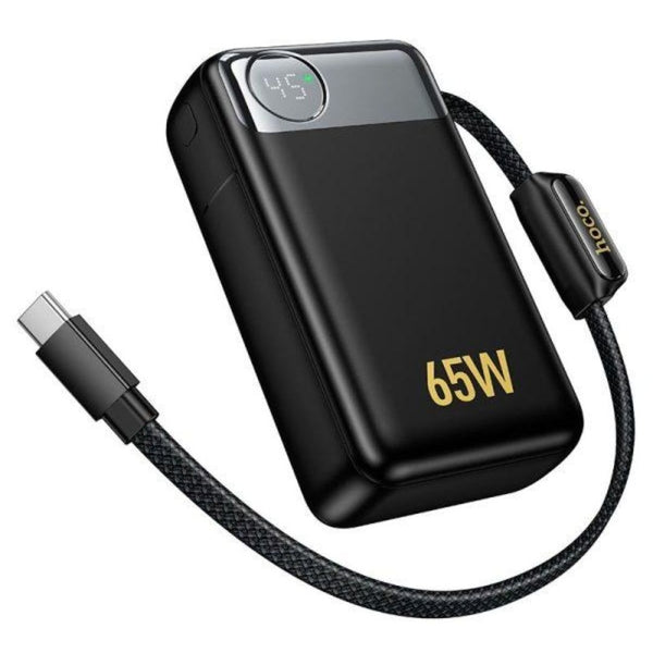 Power Bank Hoco Q53 12000mAh PD65W con Cable USB-C Integrado para Laptop Celular
