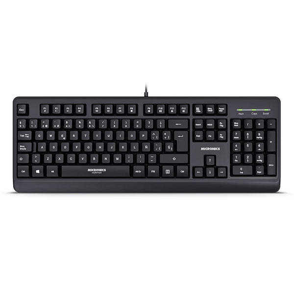 Teclado Cableado USB Micronics Norton K608 Español 105 Teclas con Teclado Numérico