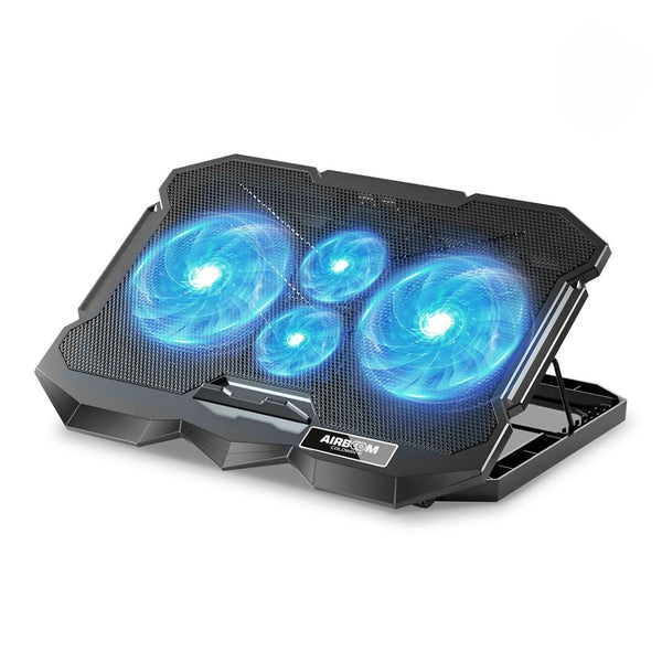 Cooler para Laptop AirBoom Coldwin AB014 17” 4 Ventiladores LED Azul