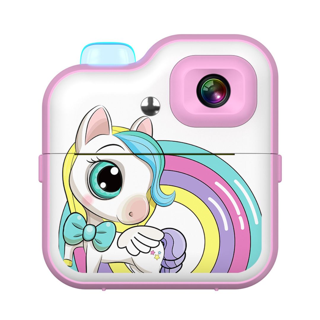 Cámara Digital para Niños Unicornio con Impresora Instantánea, Video HD, Juegos y Filtros Creativos