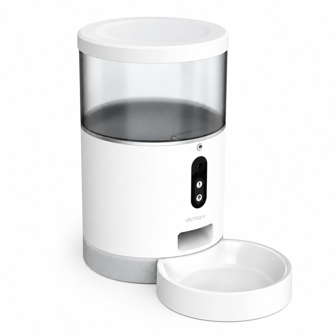 Comedero Automático Dimax para Mascotas 4L Cámara 3MP WiFi App