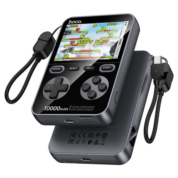 Power Bank Hoco Q47 10000mAh PD20W con Consola Retro y 1500 Juegos