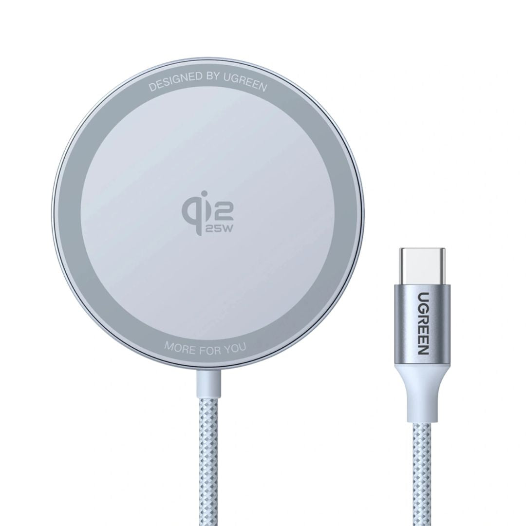 Cargador Inalámbrico Magnético UGREEN MagFlow W753 Qi2.2 25W para iPhone AirPods