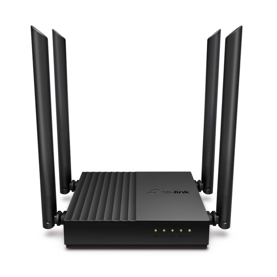 Router WiFi TP-Link Archer C64 AC1200 Doble Banda Gigabit MU-MIMO con 4 Antenas