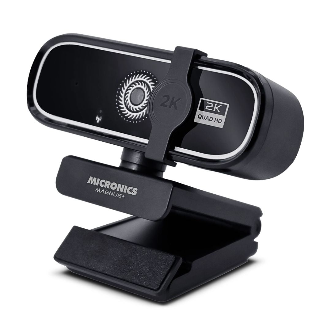 Cámara Web Micronics Magnus+ 2K 5MP USB con Micrófono y Trípode
