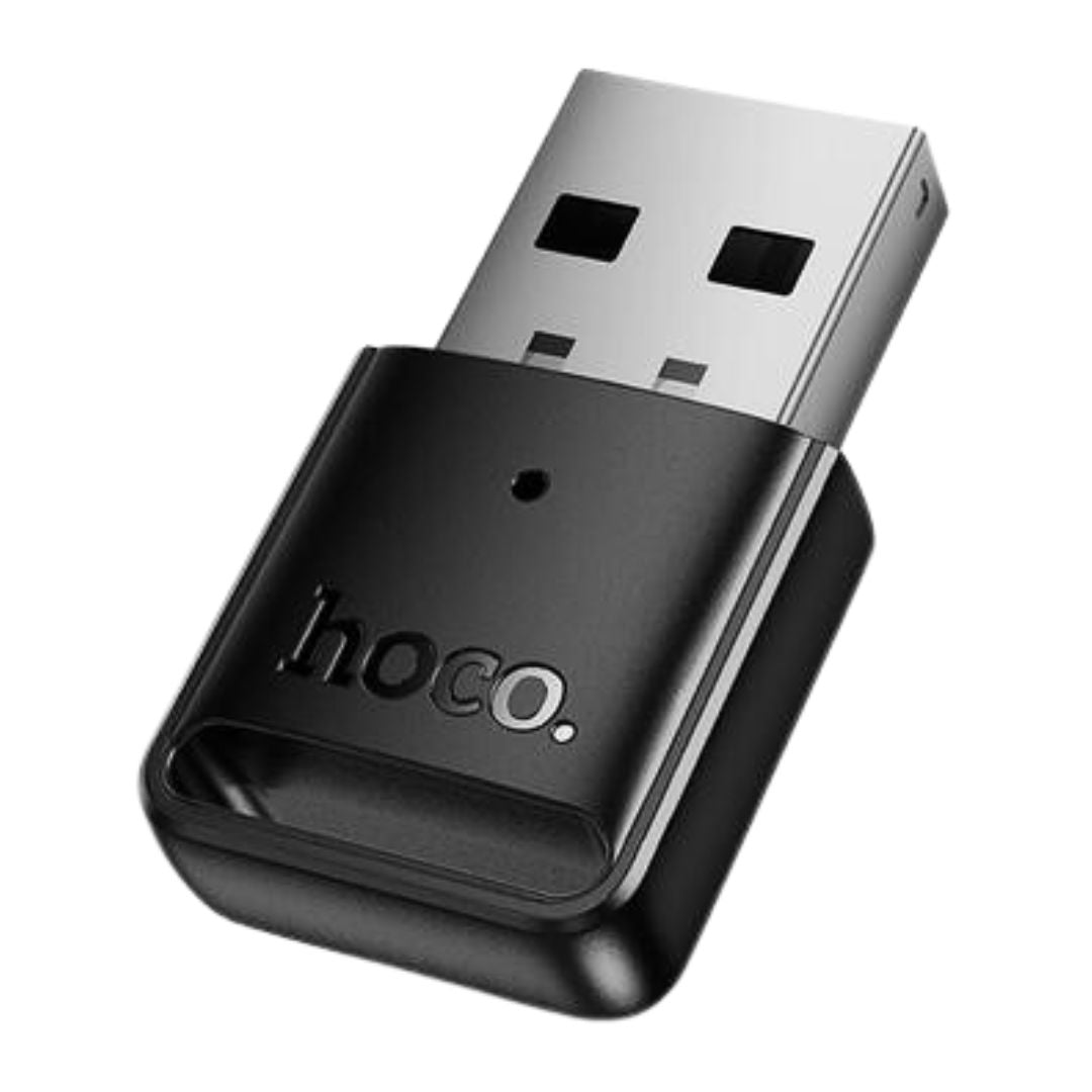 Adaptador USB Bluetooth 5.4 Hoco Mini Portátil para PC Laptop Audífonos Teclado Mouse e Impresora