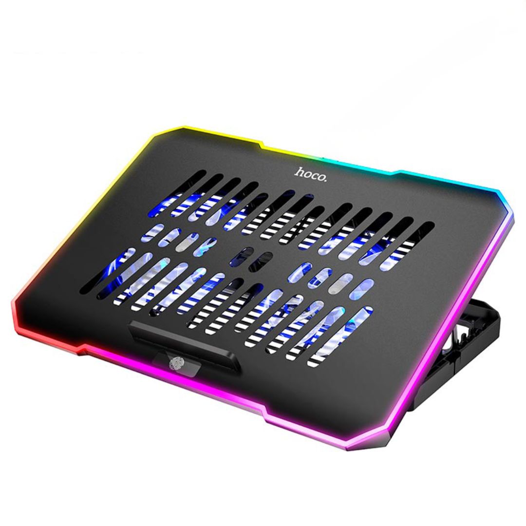 Cooler para Laptop Gamer Hoco DH19 RGB 17” Doble Ventilador
