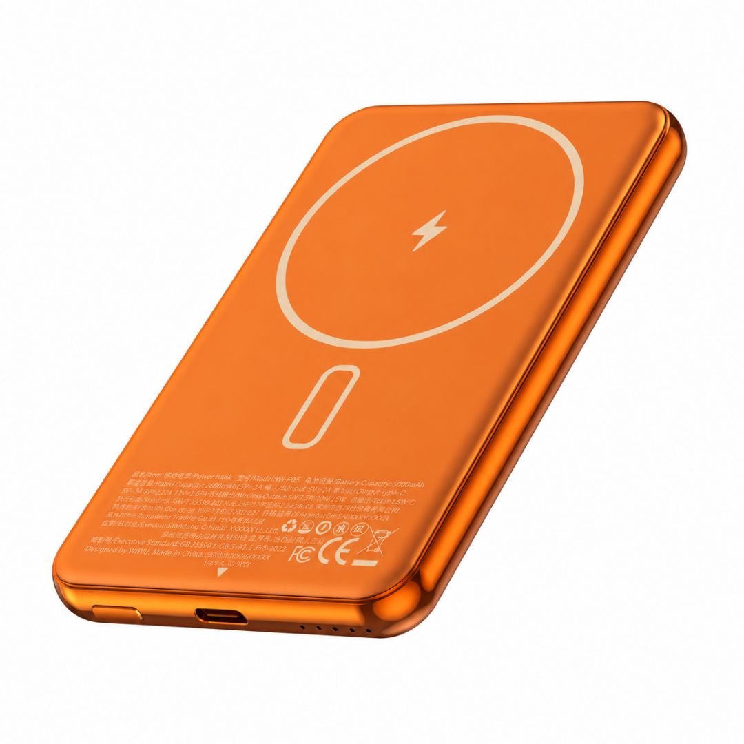 Power Bank Magnético WIWU Wi-P088 5000mAh 15W Slim PD 20W
