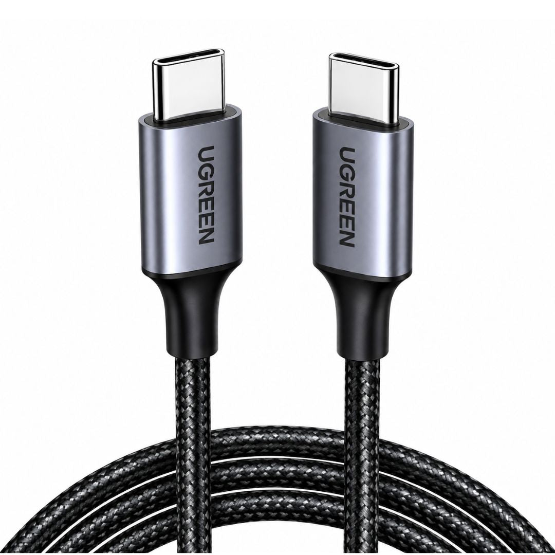 Cable USB-C a USB-C UGREEN US261 60W 1m Carga Rápida PD Trenzado