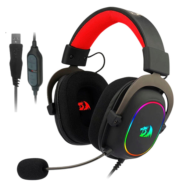 Audífonos Gamer Redragon Zeus X H510-RGB 7.1 USB con Micrófono y RGB Drivers 53mm