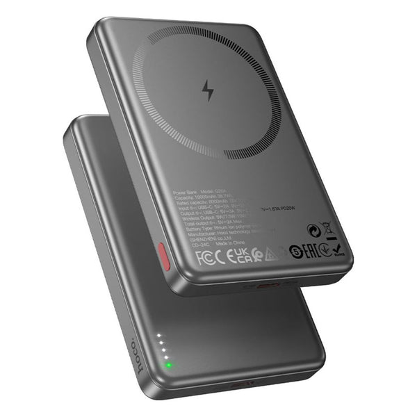 Power Bank Magnético Hoco Q26A 10000mAh PD20W Inalámbrico 15W Ultrafino