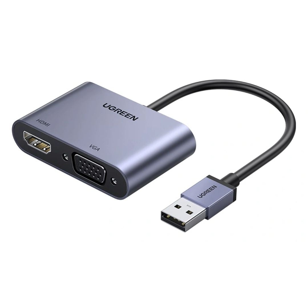 Convertidor USB 3.0 a HDMI VGA UGREEN CM449 1080p 60Hz para Windows