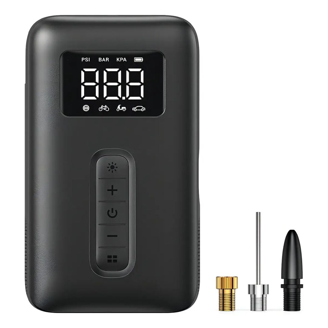 Inflador de Llantas Portátil UGREEN CD259 150 PSI Recargable con Pantalla Digital y Luz LED