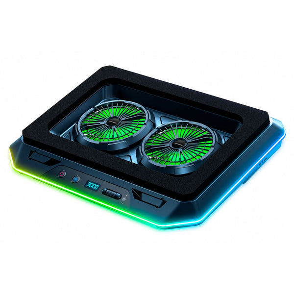 Cooler para Laptop DN-H640 con 2 Ventiladores LED Soporte para Celular y 7 Niveles