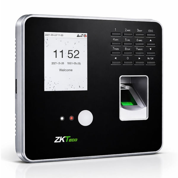 Reloj Biométrico Facial y Huella ZKTeco MB20-VL para Control de Acceso y Asistencia
