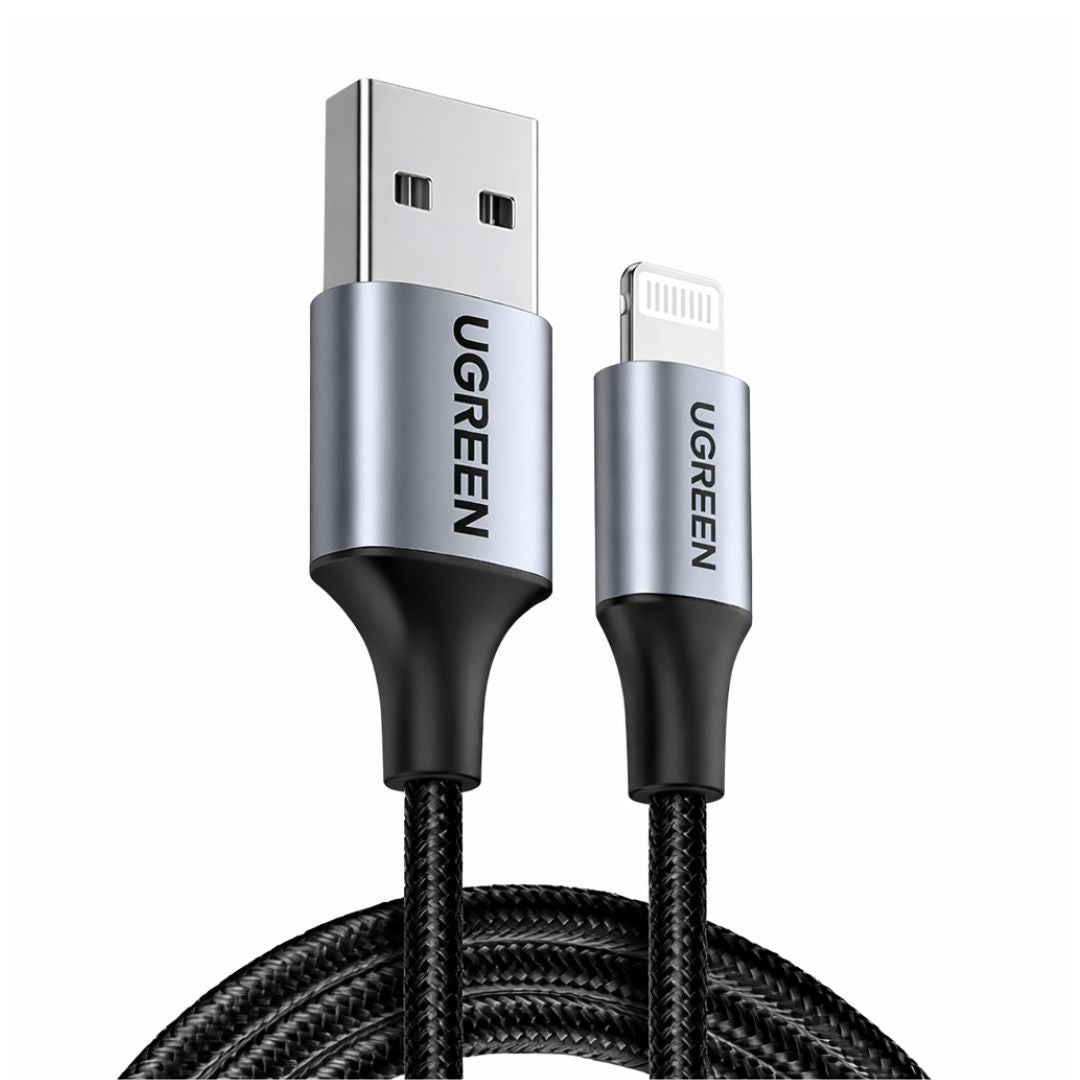 Cable USB-A a Lightning UGREEN 1 Metro 2.4A MFi Carga Rápida para iPhone US199
