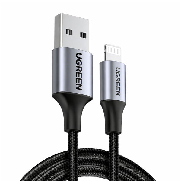 Cable USB-A a Lightning UGREEN 1 Metro 2.4A MFi Carga Rápida para iPhone US199