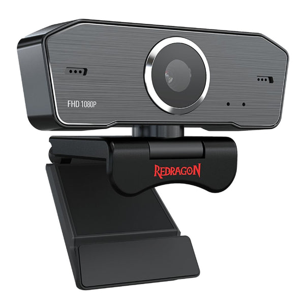 Cámara Web Full HD 1080P Redragon Hitman GW800-1 con Micrófono Dual USB para Streaming y Videollamadas