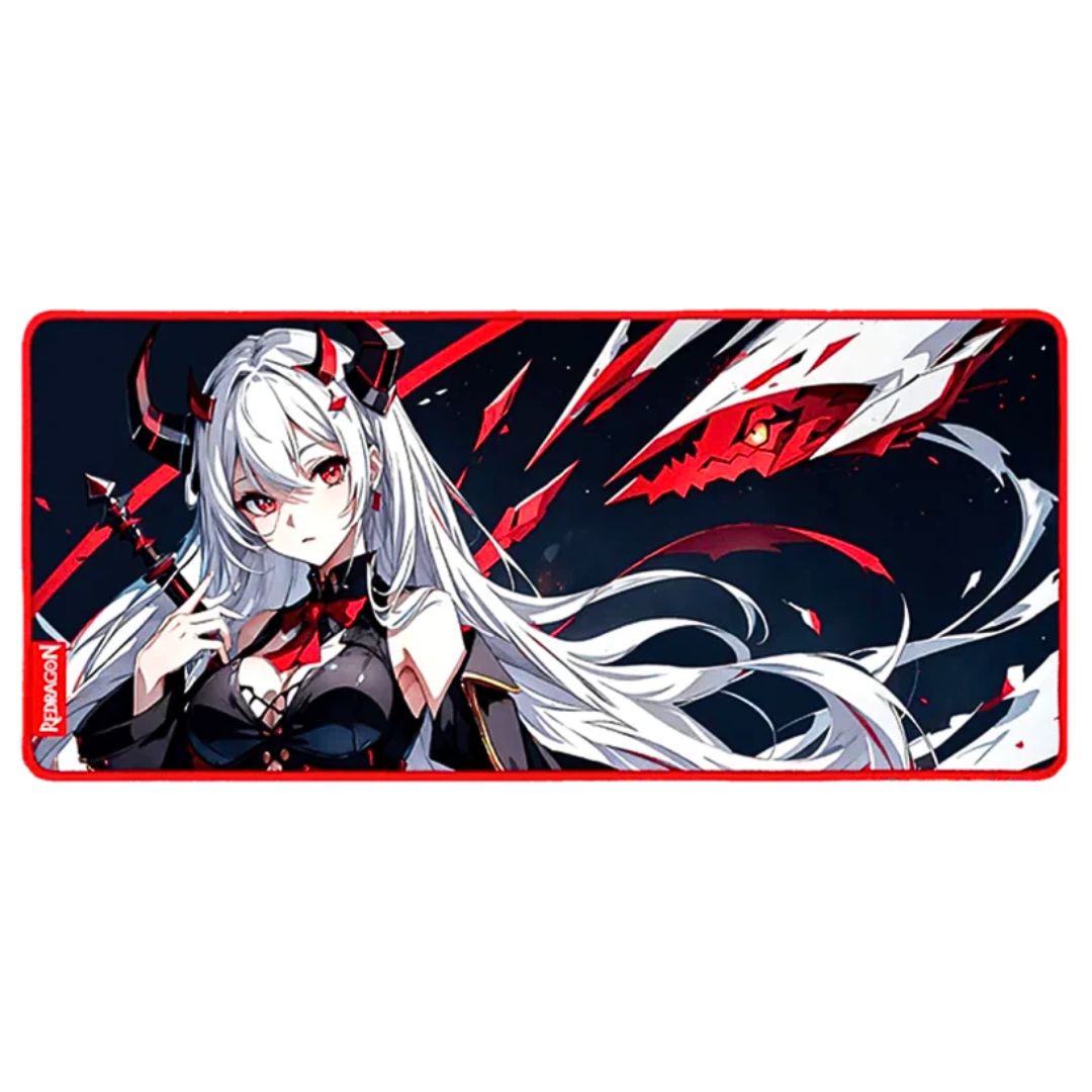 Mousepad Gamer XL Redragon AK L Diseño Anime 90 x 40 cm Antideslizante Impermeable