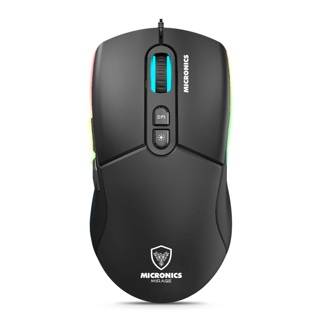 Mouse Gamer Cableado Micronics Mirage MIC GM890 RGB 12800 DPI 7 Botones